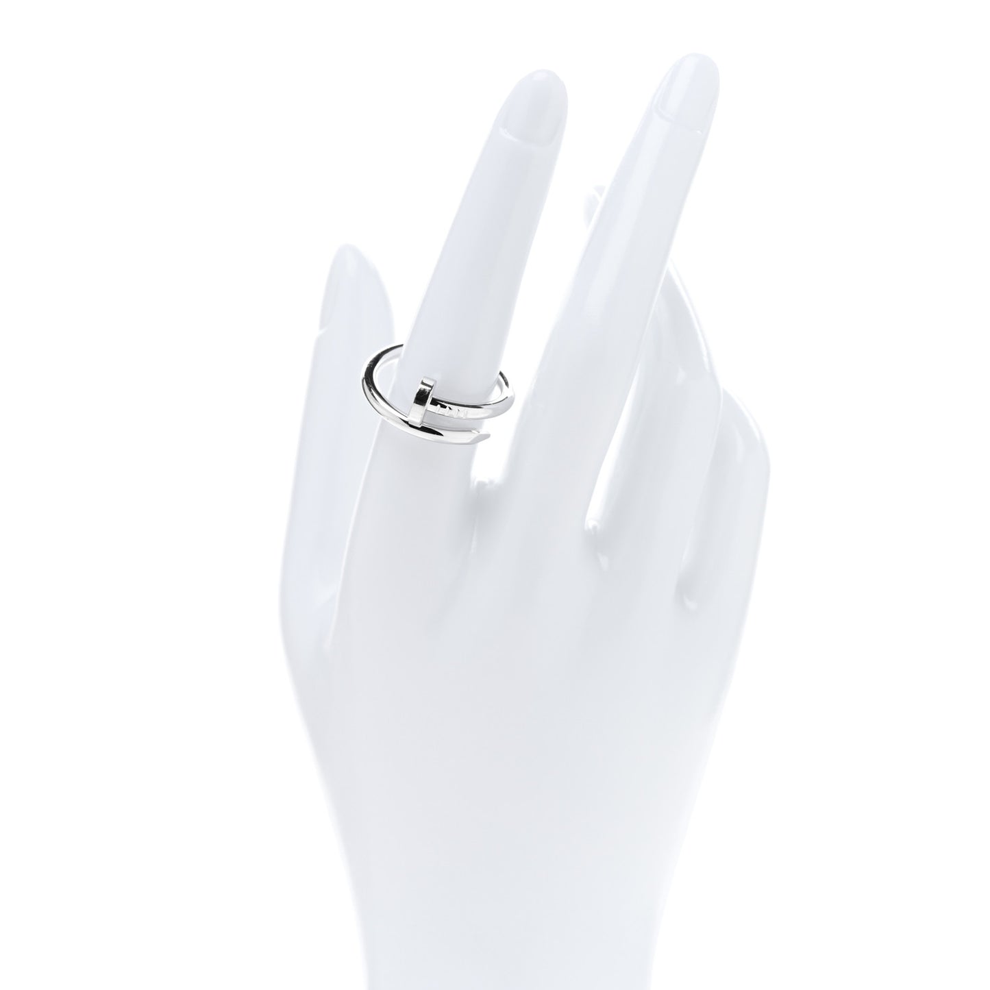 18K White Gold Juste Un Clou Ring 58 8.25