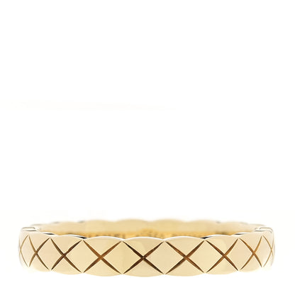 Chanel 18K Yellow Gold Mini Coco Crush Ring 55 7.25 1 of 5