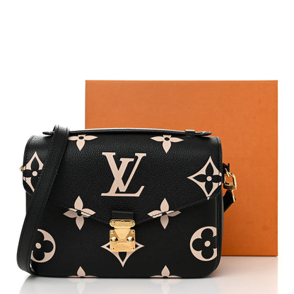 Louis Vuitton Empreinte Monogram Giant Pochette Metis Black Beige 10 of 10