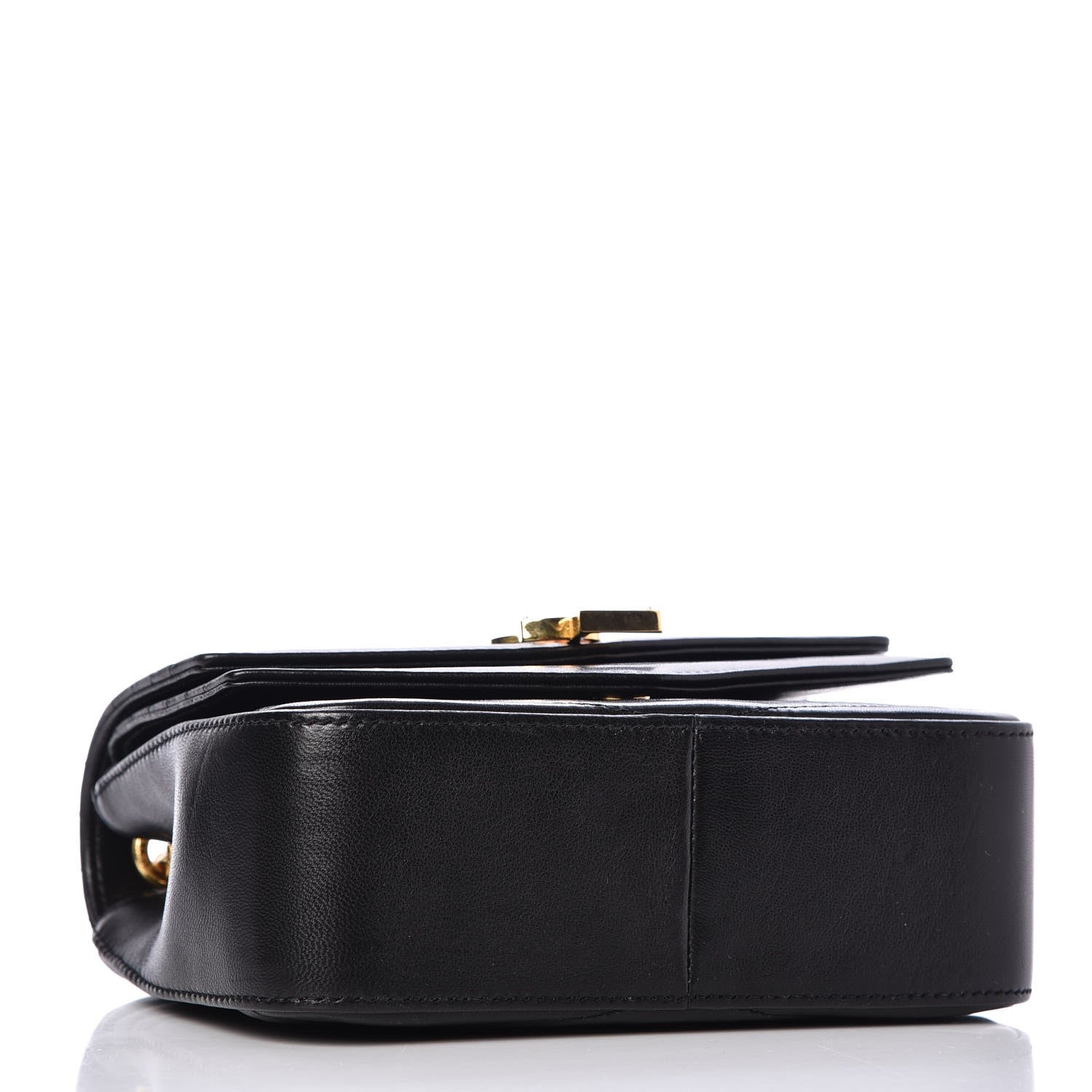Saint Laurent Lambskin Matelasse Chevron Monogram Small Sulpice Bag Black 4 of 6