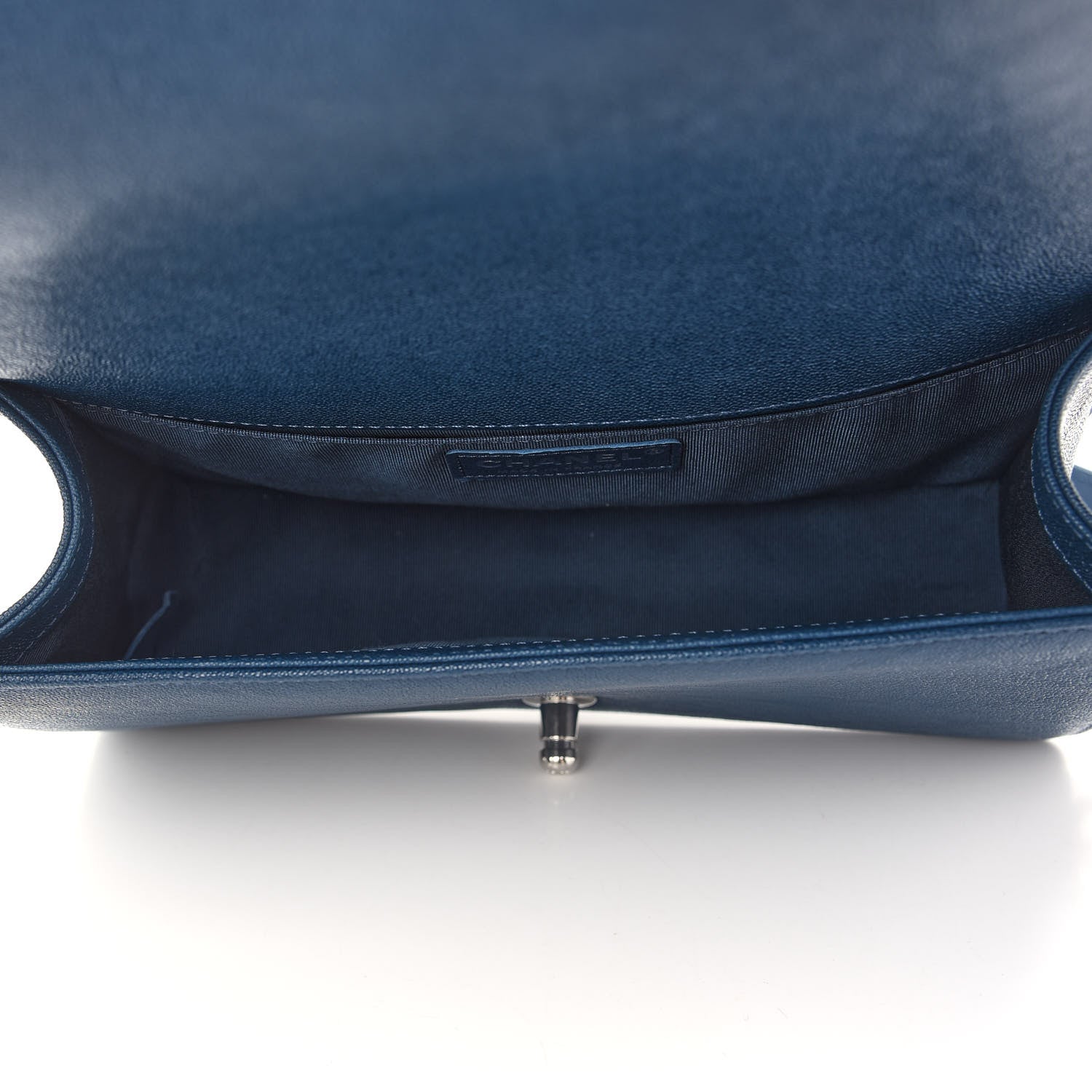 Chanel Caviar Quilted Medium Boy Flap Dark Blue 4 of 8