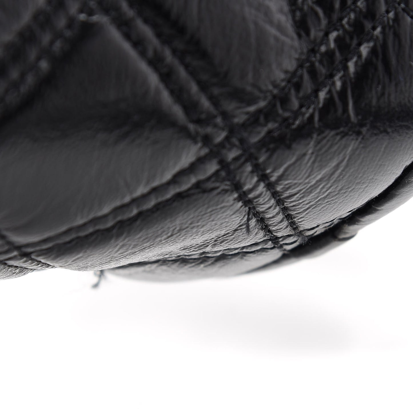 Natural Grain Calfskin Quilted The Softshot 21 Bag Black