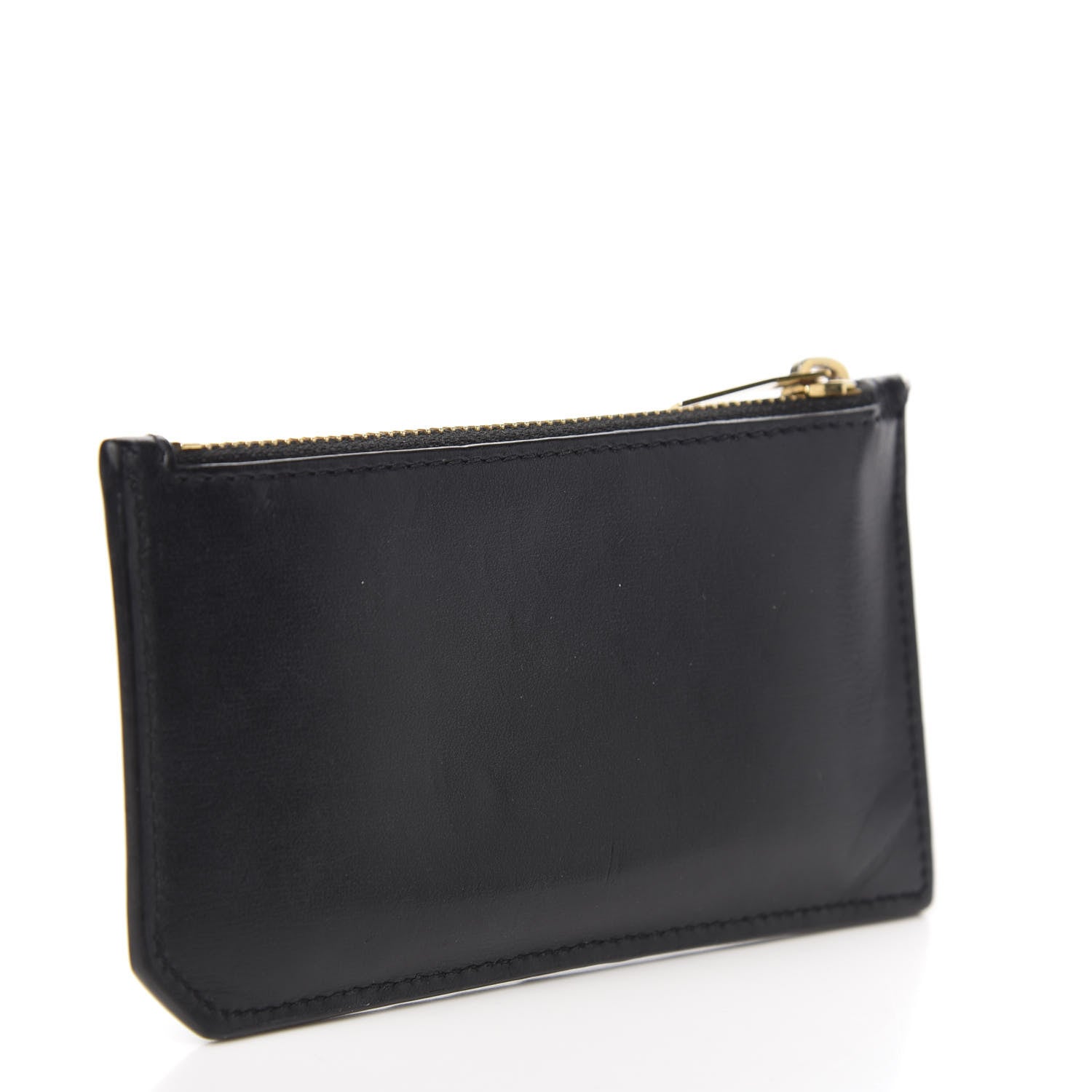 Saint Laurent Calfskin 5 Fragments Zip Pouch Card Holder Black 2 of 7