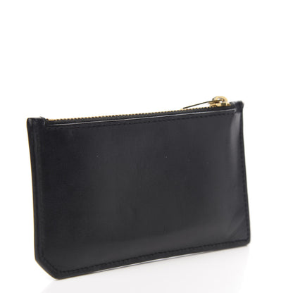 Saint Laurent Calfskin 5 Fragments Zip Pouch Card Holder Black 2 of 7