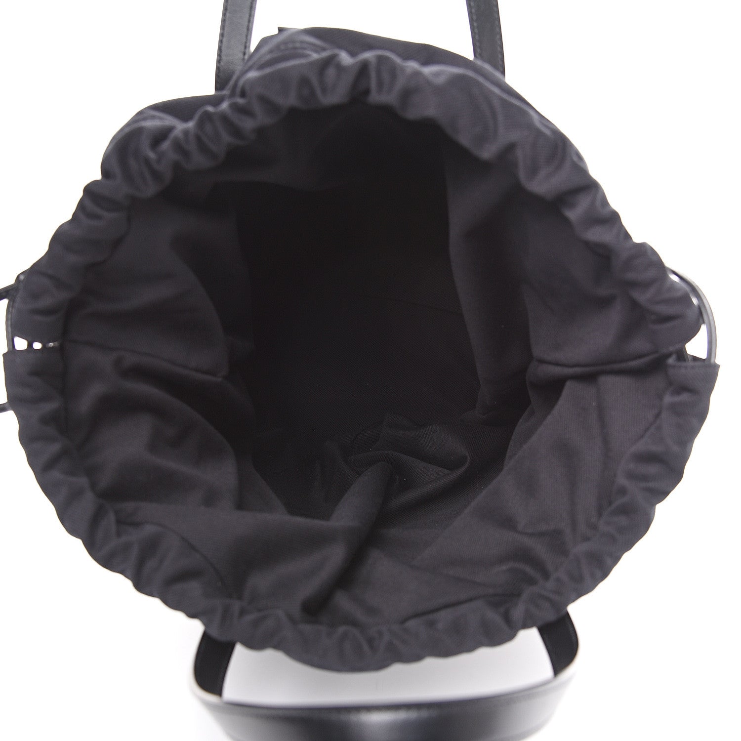 Saint Laurent Calfskin Embossed Monogram Large Teddy Shopping Bag Black 4 of 9