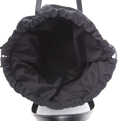 Saint Laurent Calfskin Embossed Monogram Large Teddy Shopping Bag Black 4 of 9