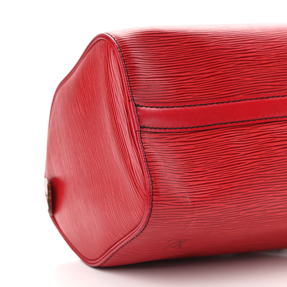 Louis Vuitton Epi Speedy 25 Castillan Red 8 of 11