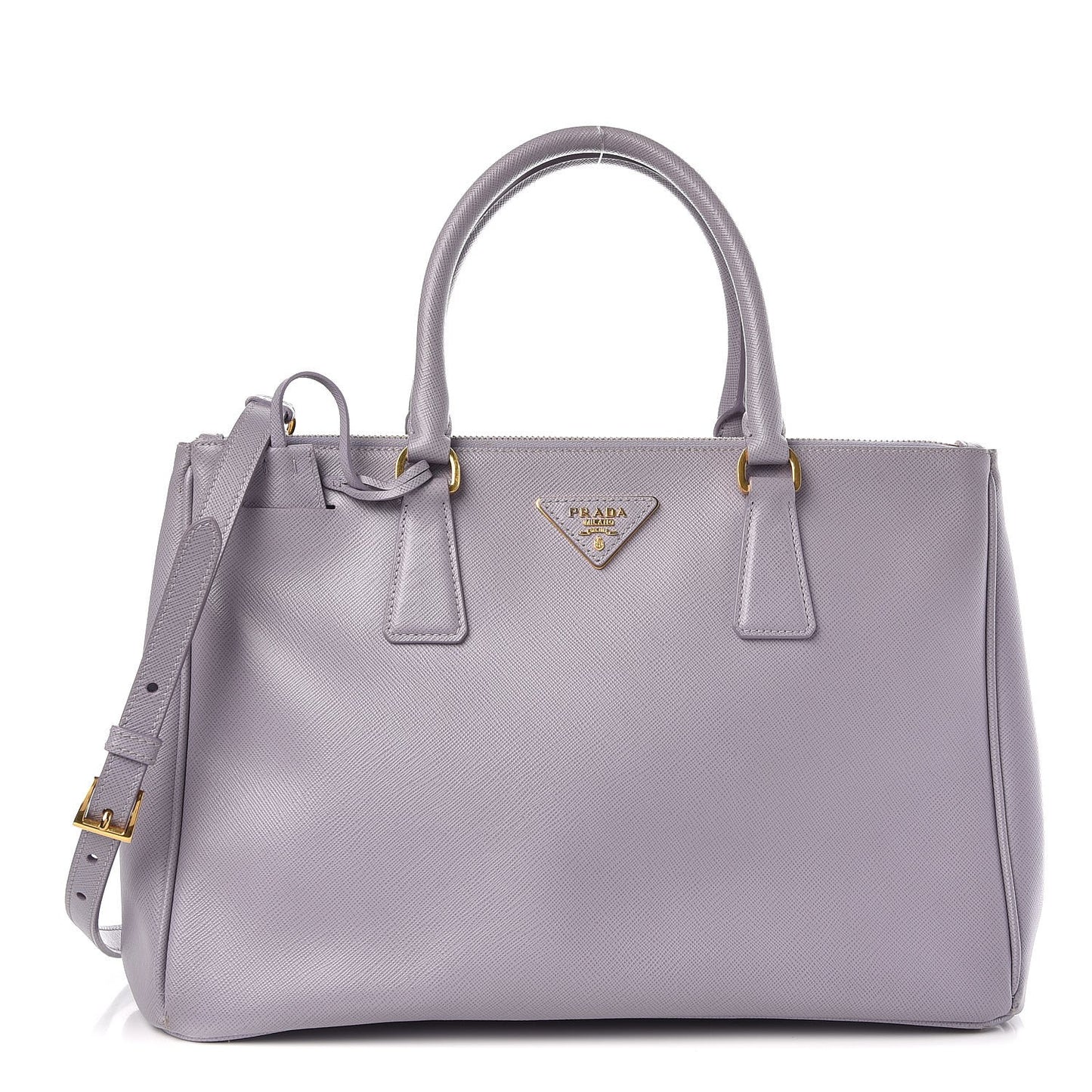 Saffiano Medium Galleria Double Zip Tote Glicine