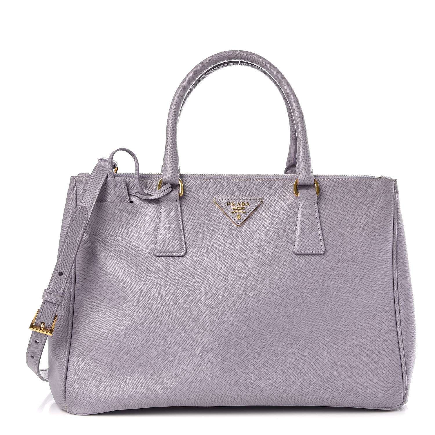 Prada Saffiano Medium Galleria Double Zip Tote Glicine 1 of 9
