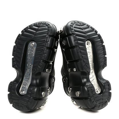 Balenciaga X CROCS Rubber Hardcroc Platform Sandals 36 Black 6 of 10