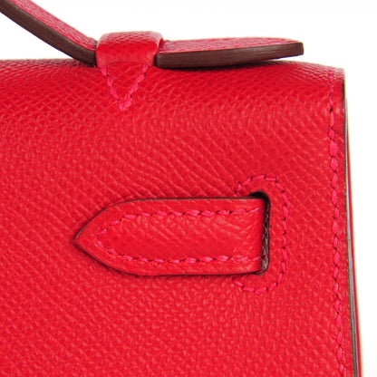 Hermes Epsom Kelly Pochette Clutch Rouge Casaque 15 of 18