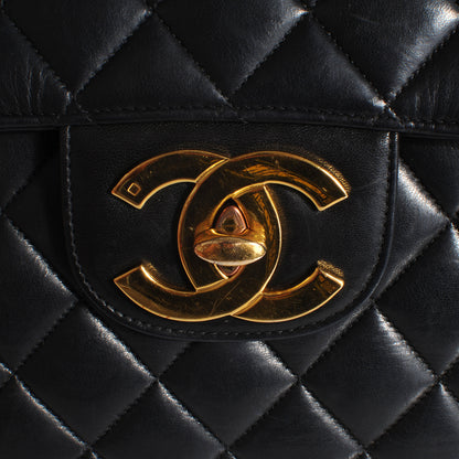 Chanel Lambskin Jumbo Flap Bag Black 5 of 9
