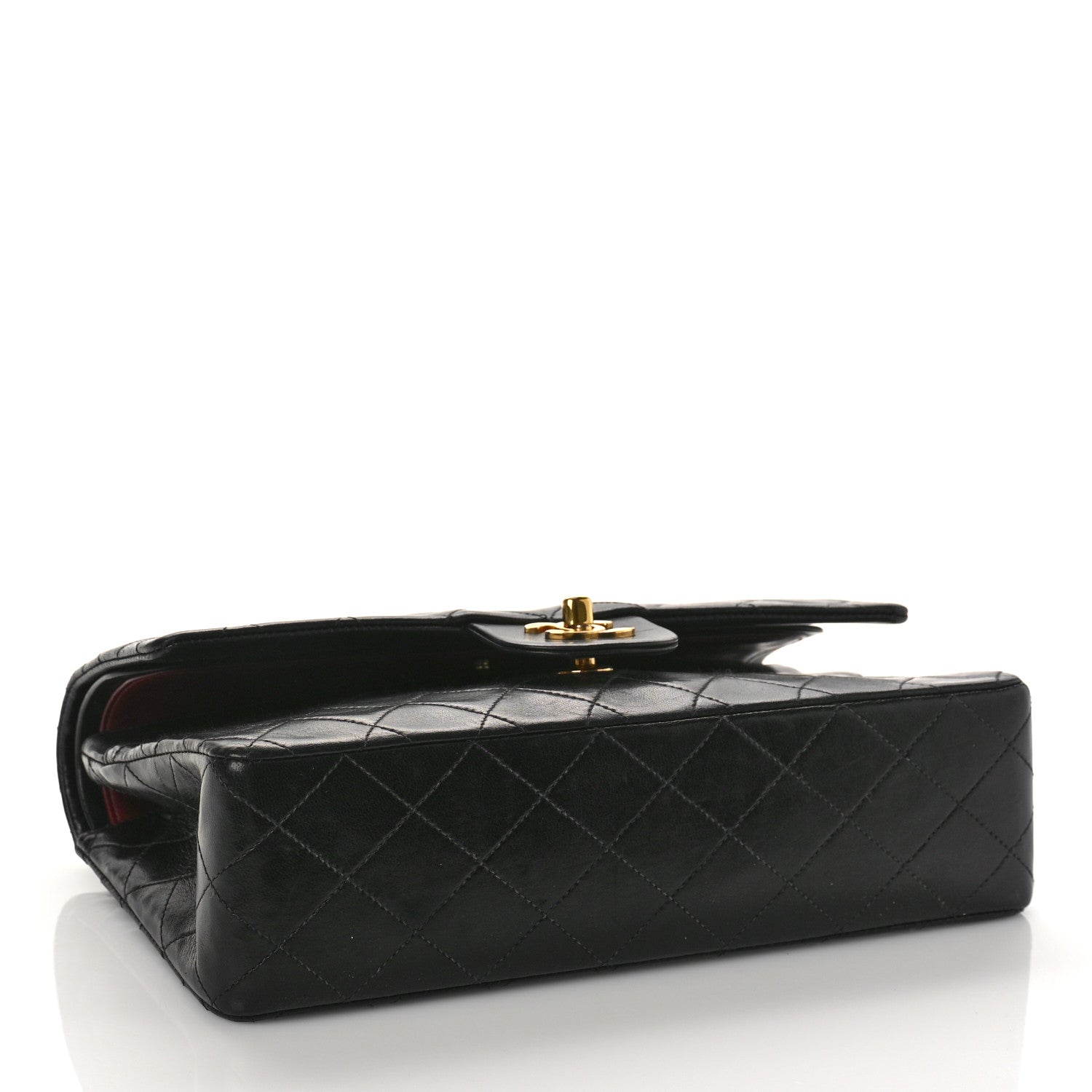 Chanel Lambskin Quilted Medium Double Flap Black 4 of 11