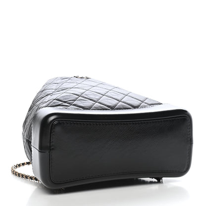 Chanel Aged Calfskin Quilted Gabrielle Backpack Black 4 of 9