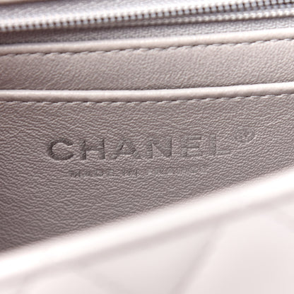 Chanel Lambskin Quilted Mini Rectangular Flap Grey 8 of 10