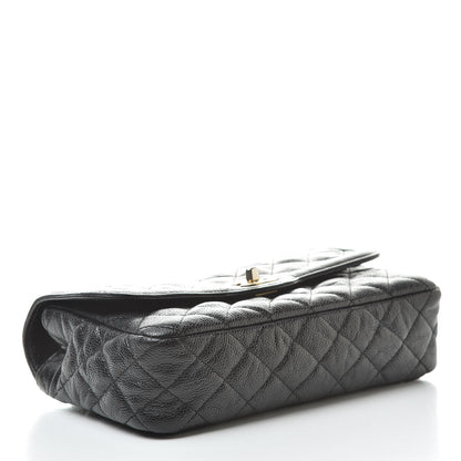 Chanel Crumpled Grained Calfskin Small Flap Black 4 of 11