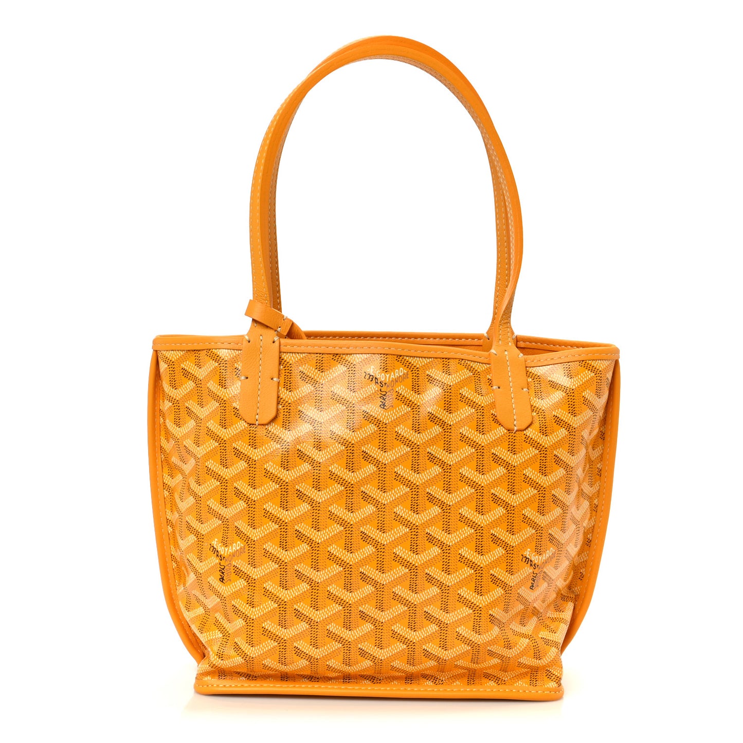 Goyardine Reversible Mini Anjou Yellow