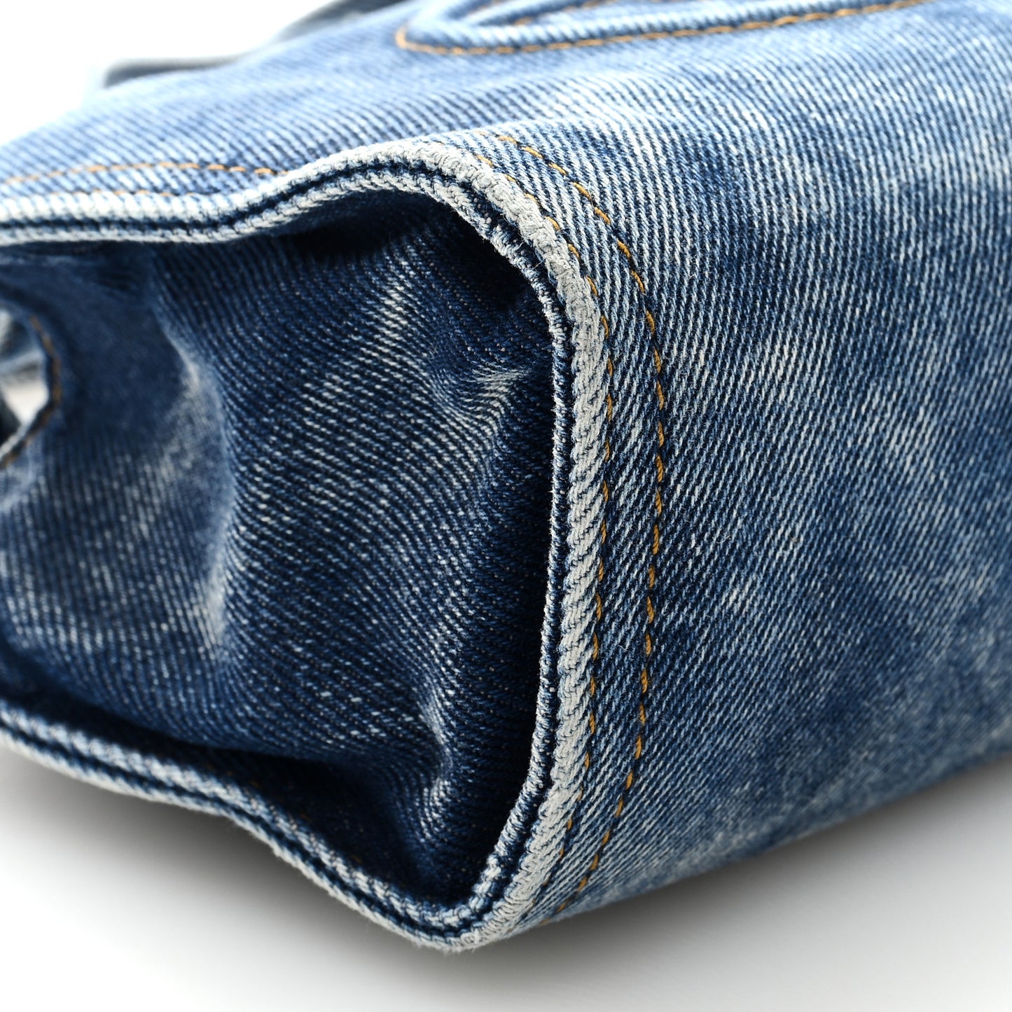 Denim Small Shopping Bag Blue