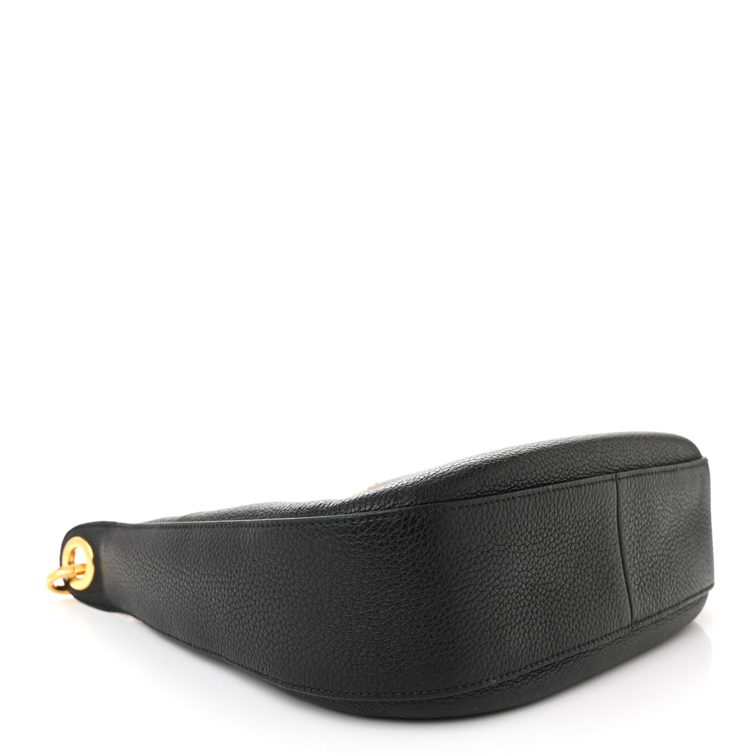 Prada Vitello Phenix Zippered Messenger Hobo Black 4 of 11