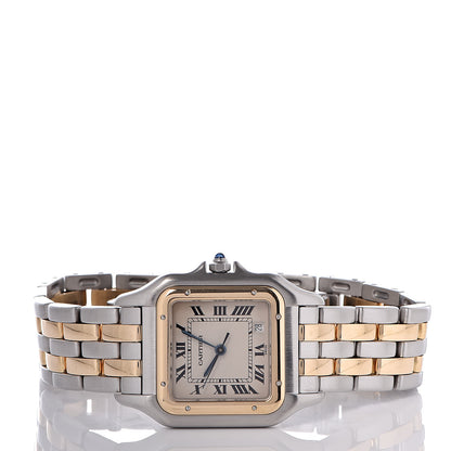 Cartier Stainless Steel 18K Yellow Gold 27mm Panthere Quartz Watch 3 of 8