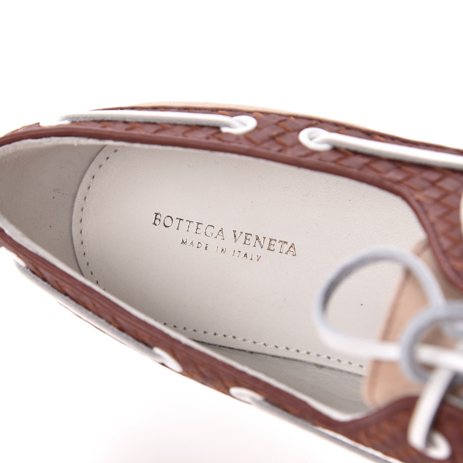 Bottega Veneta Suede Calfskin Micro Intrecciato Boat Flats 38.5 7 of 7