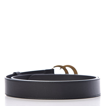 Gucci Calfskin Double G 30mm Belt 90 36 Black 3 of 7