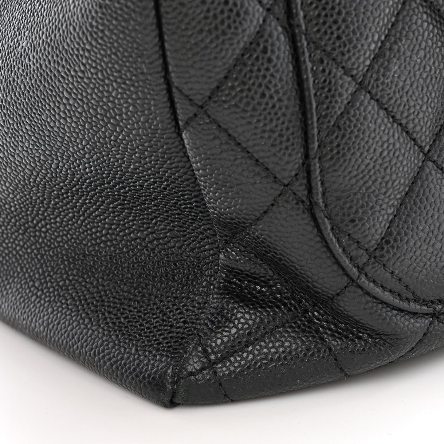 Caviar Quilted Grand Shopping Tote GST Black