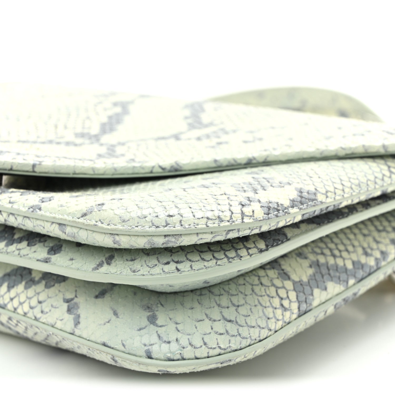 Bottega Veneta Snakeskin Mount Envelope Bag Green 10 of 10
