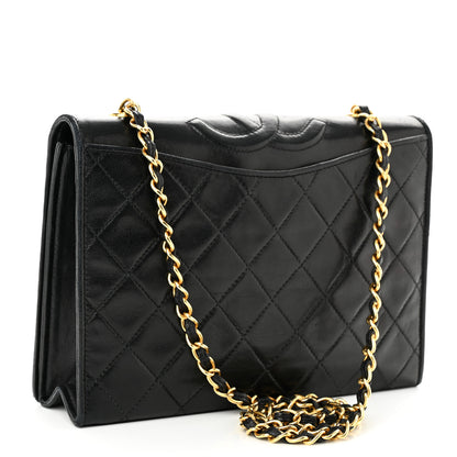 Chanel Lambskin Quilted CC Flap Black 3 of 12