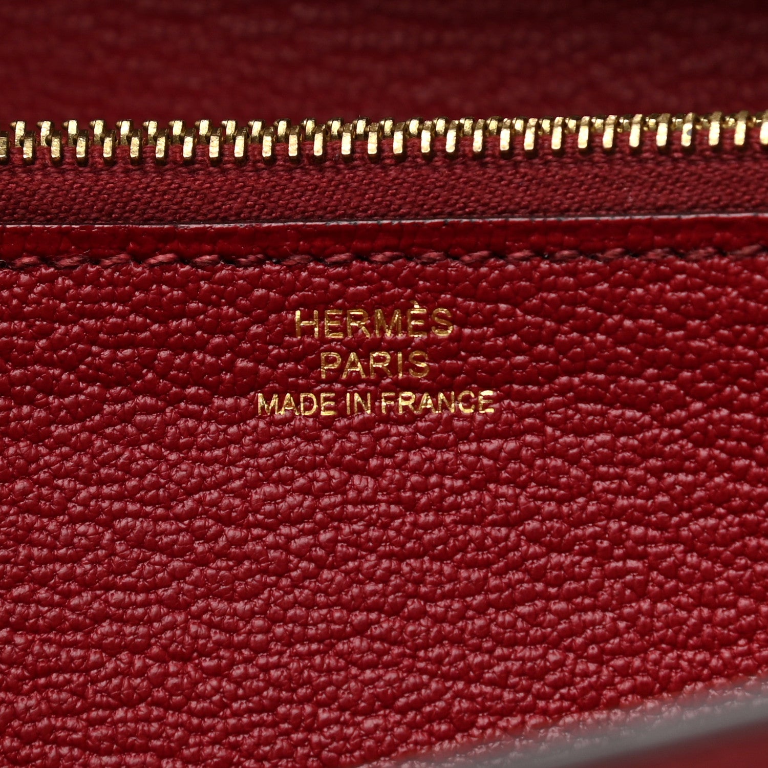 Hermes Swift Ghillies Kelly Longue Wallet Rouge Grenat 6 of 11
