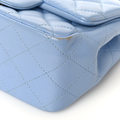 Chanel Lambskin Quilted Mini Square Flap Light Blue 9 of 9