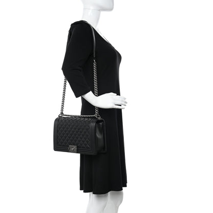 Chanel Caviar Quilted New Medium Boy Flap Black 2 of 11