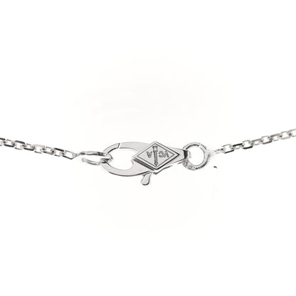 Van Cleef & Arpels 18K White Gold Diamond Sweet Alhambra Pendant Necklace 4 of 7