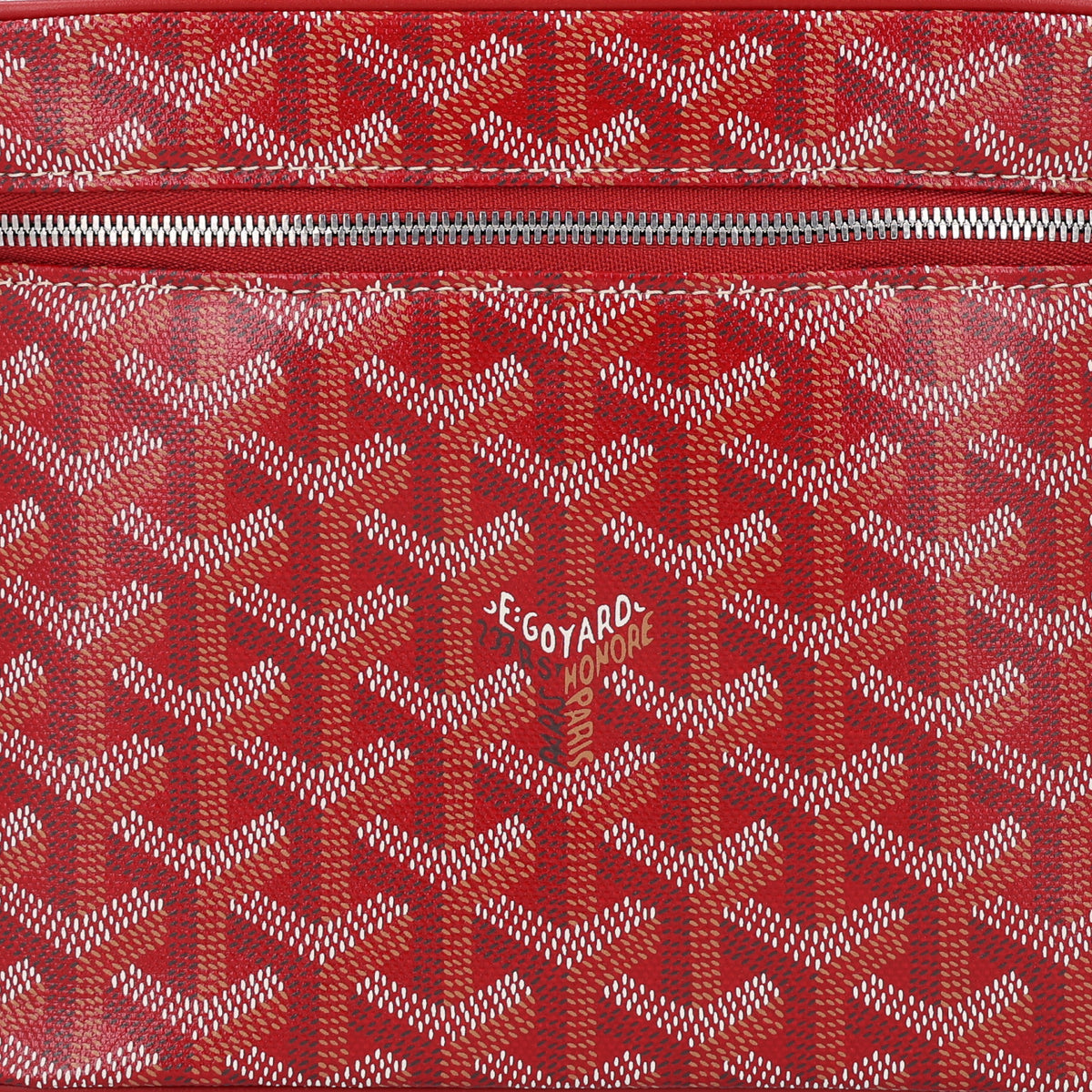 Goyard Goyardine Muse Vanity Case Red 9 of 11