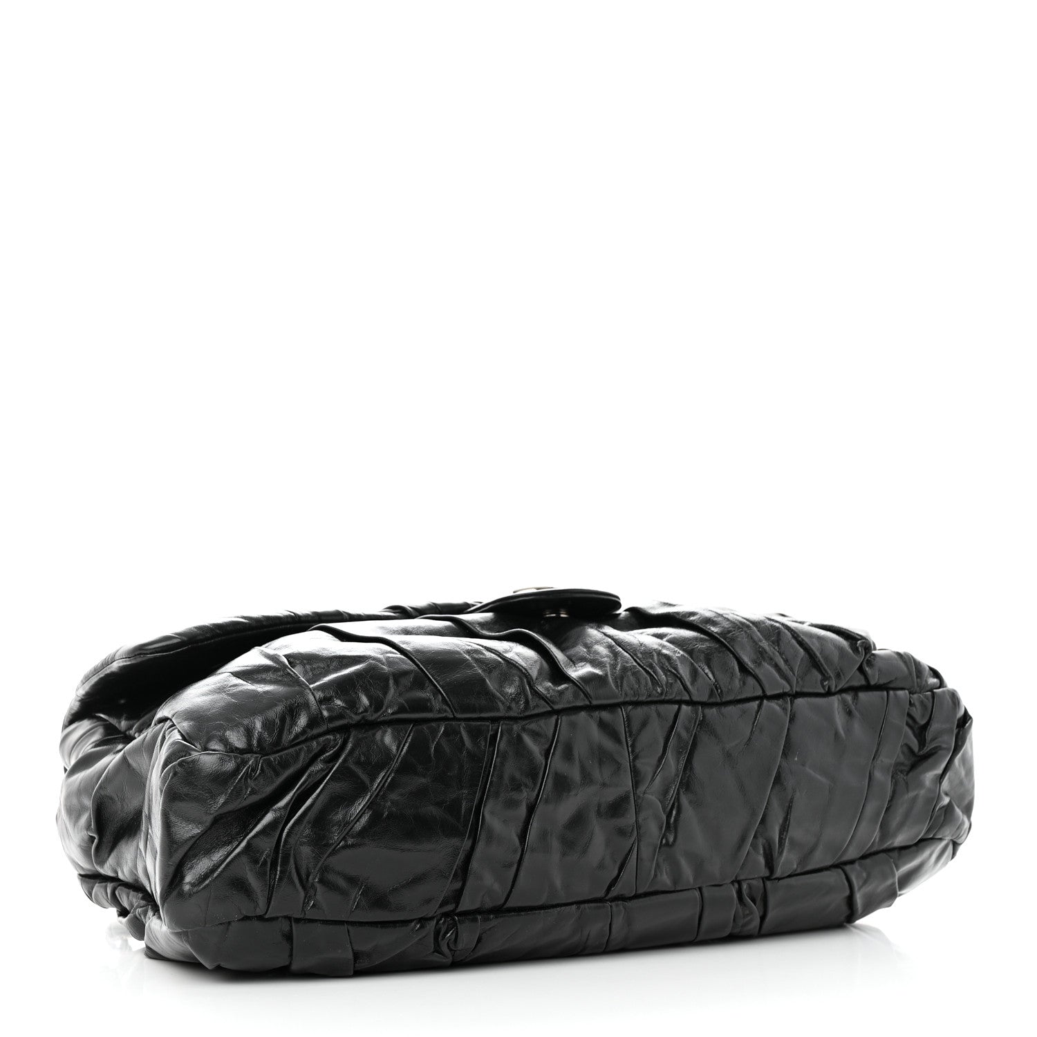 Chanel Glazed Calfskin Twisted Maxi Flap Black 4 of 19