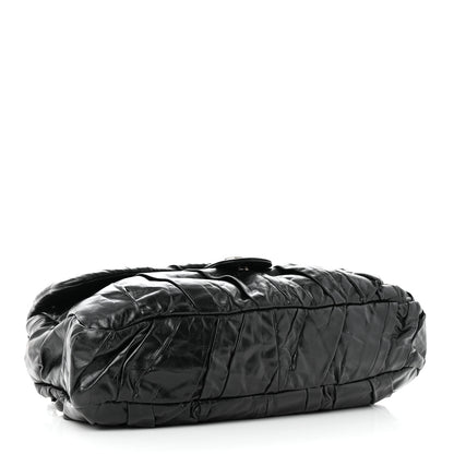 Chanel Glazed Calfskin Twisted Maxi Flap Black 4 of 19