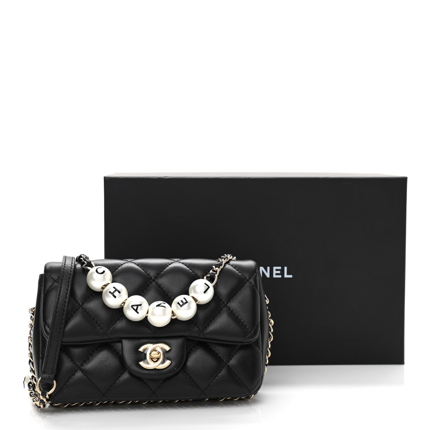 Chanel Lambskin Quilted Mini My Precious Flap Black 12 of 12