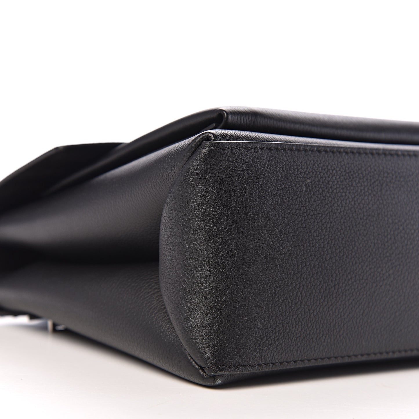Soft Calfskin My Lockme Top Handle Black