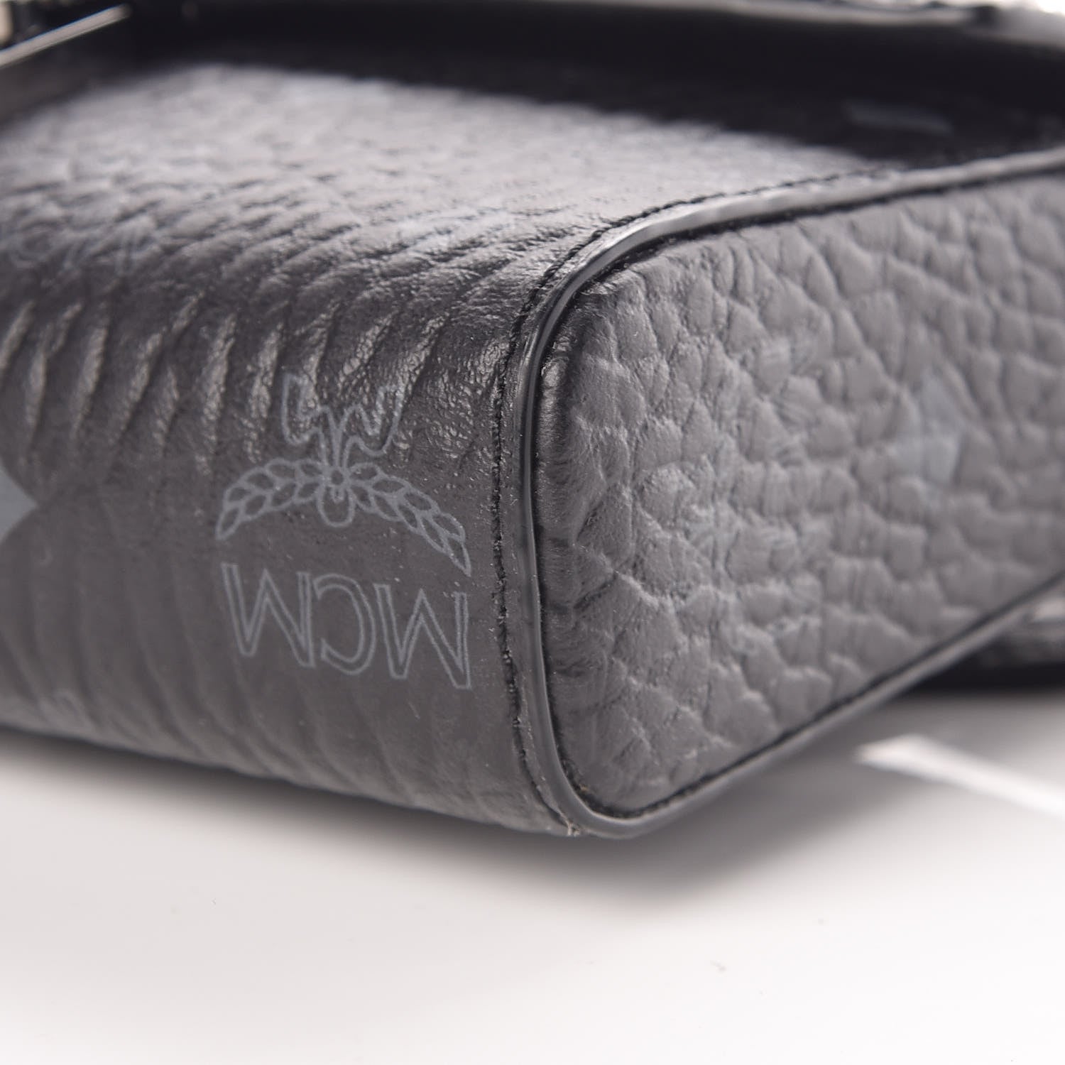 MCM Visetos Diamond Flap Crossbody Black 11 of 11