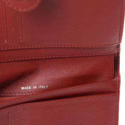 Chanel Lambskin Quilted Zipped Pocket Wallet Red 9 of 11
