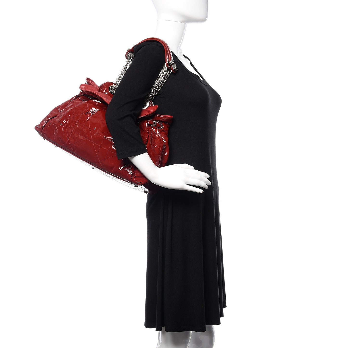 Patent Cannage Medium Le Trente Tote Red