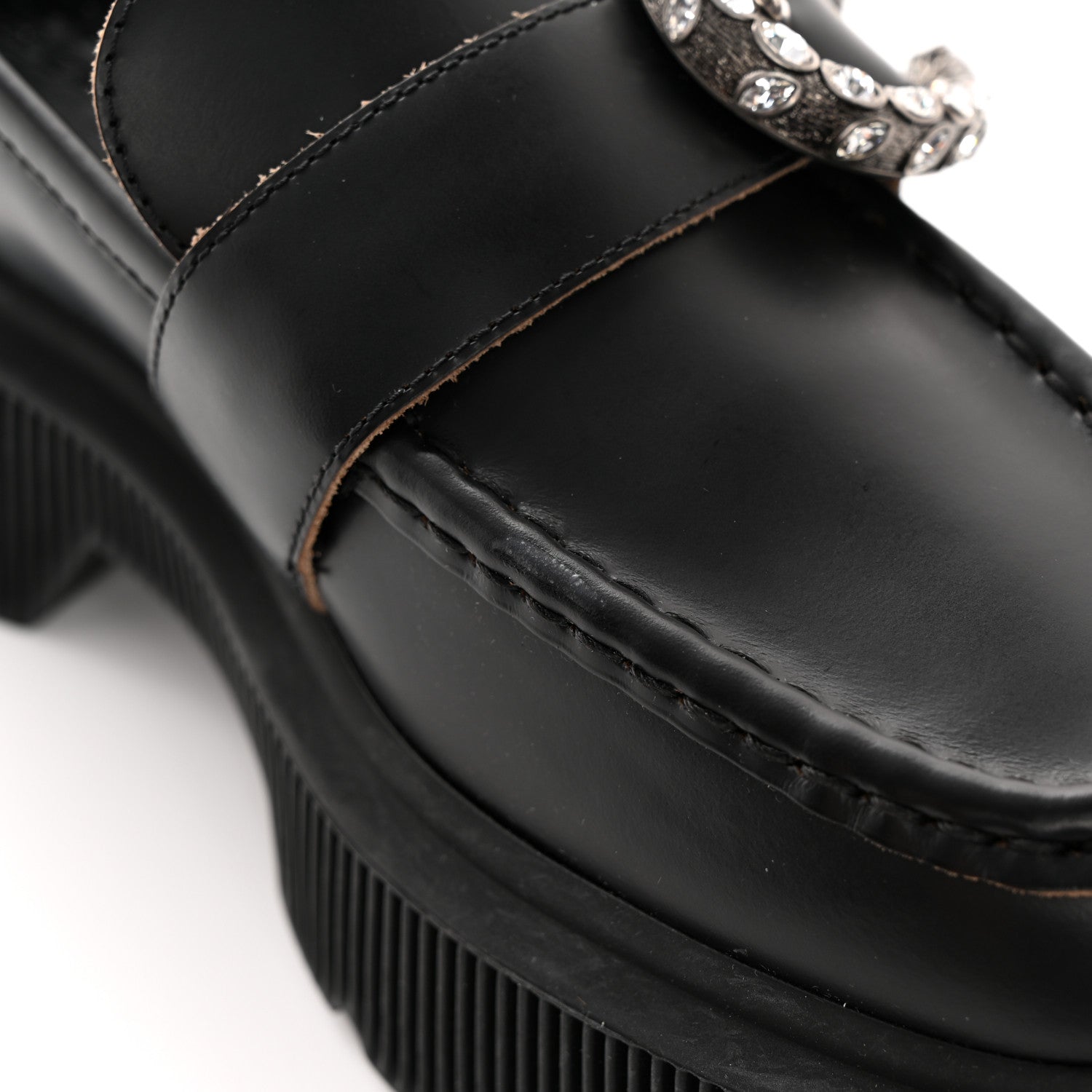 Gucci Cordovan Lux Dionysus Hunder Loafers 36 Black 11 of 14