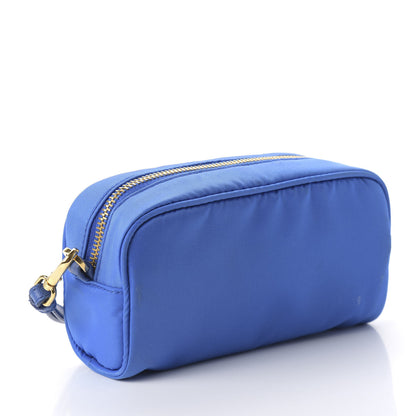 Prada Tessuto Nylon Saffiano Wristlet Azzurro 3 of 10