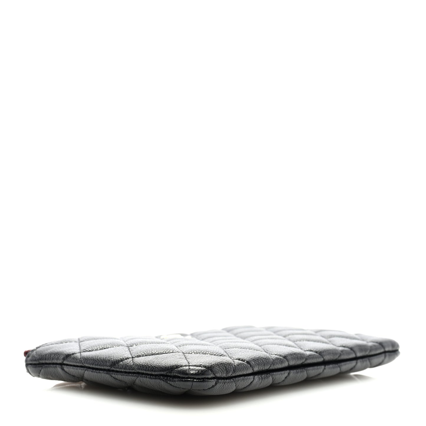 Caviar Quilted Cosmetic Case Black