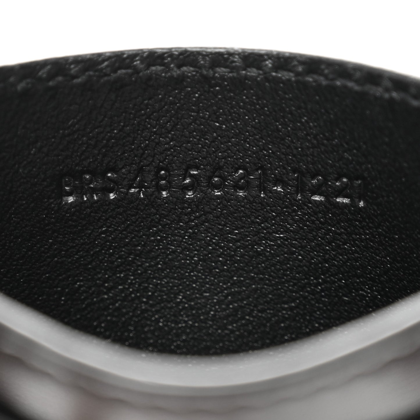 Calfskin Monogram Credit Card Case Black