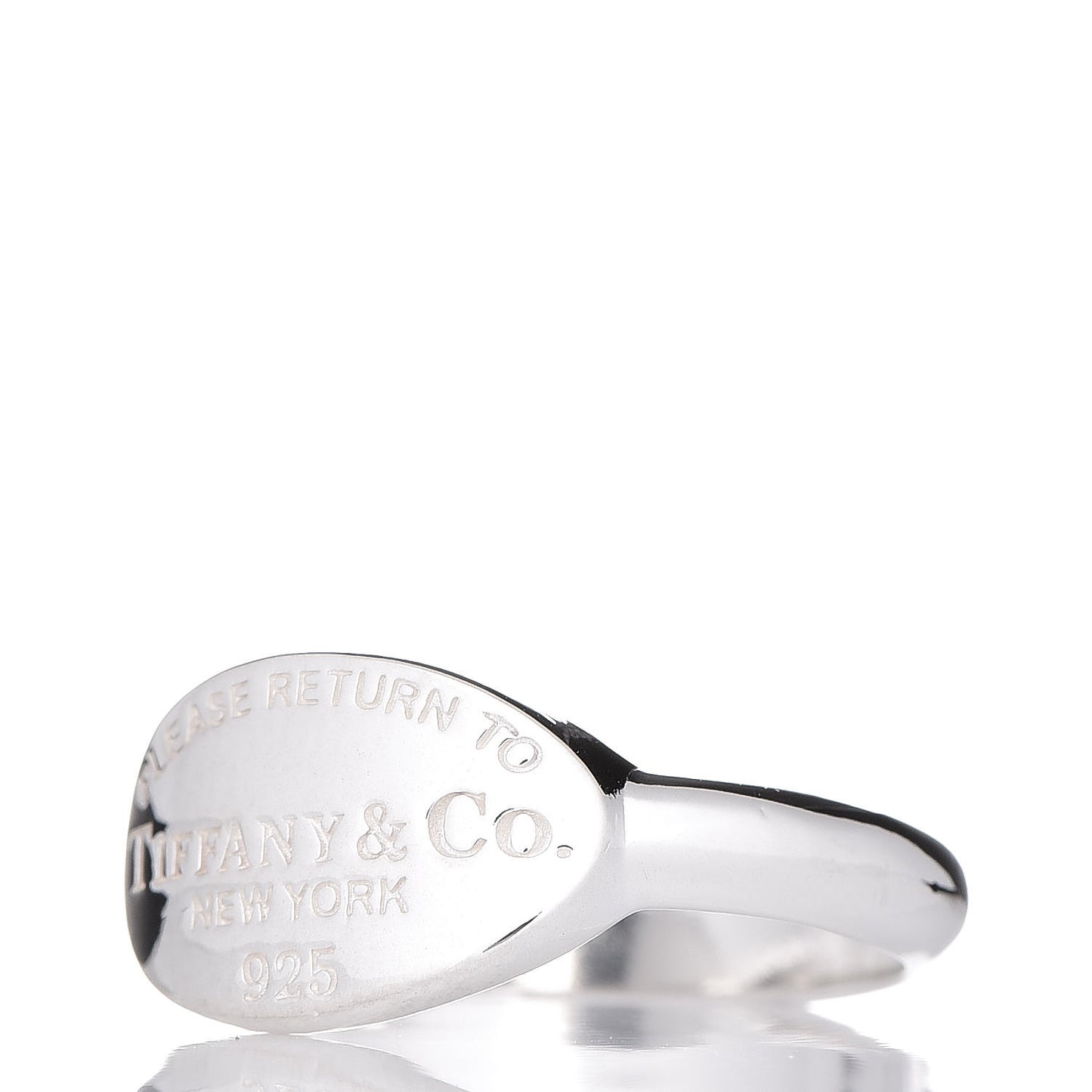 Sterling Silver Return to Oval Ring 54 7