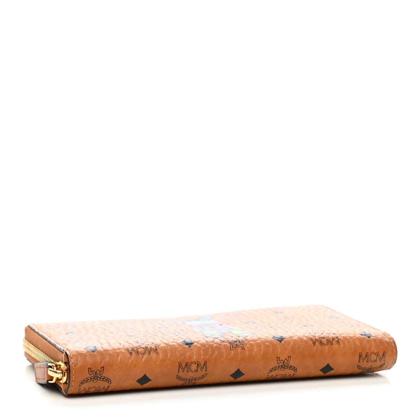 Visetos Rabbit Zip Around Large Wallet Cognac