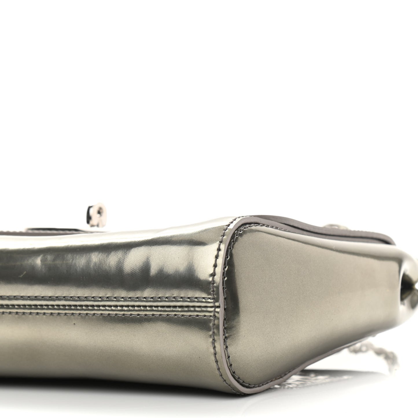 Metallic Patent Small Lily Pewter