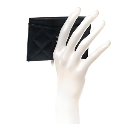 Chanel Lambskin Quilted Card Holder Black 2 of 8