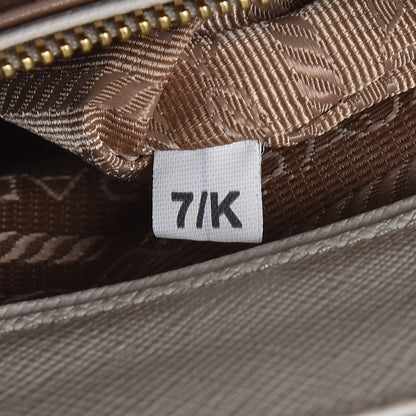 Prada Saffiano Small Galleria Double Zip Garden Tote Bianco 9 of 9